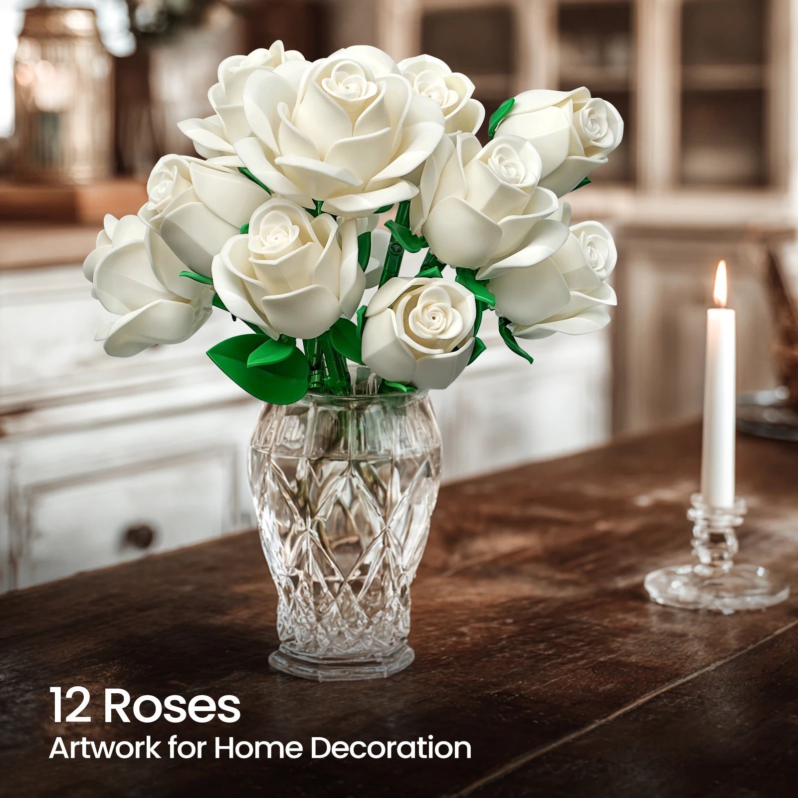 Floral Bricks Building Set - Perfect Gift for Adults! - silverfoxgoods